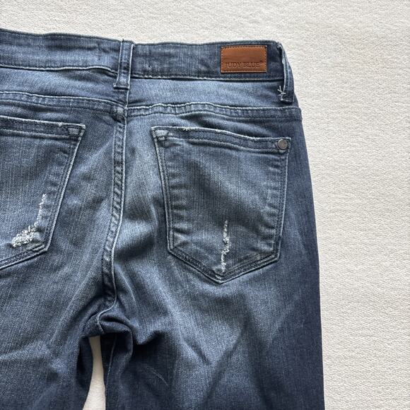 Judy Blue Jeans Women 7 / 28 Skinny Fit Denim Dark Wash Style JB8248SSDK - Picture 12 of 12